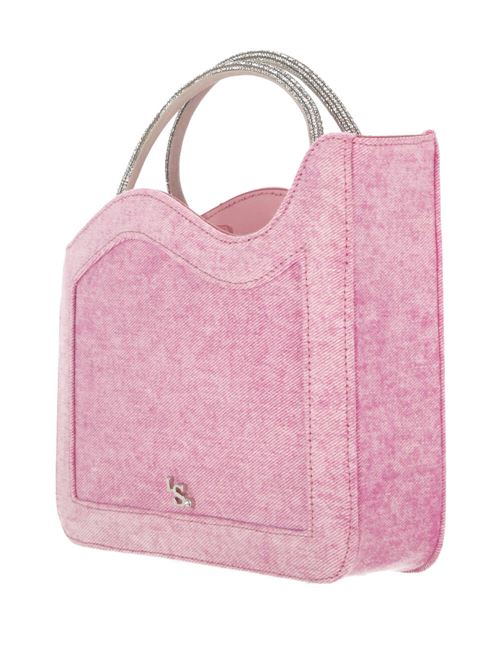 Light pink denim woman bag Le Silla | 9947ZBAGXXXXGIR719